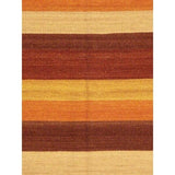 ecarpetgallery Fiesta Ivory Hand-woven Wool Kilim - 5'7 x 7'10