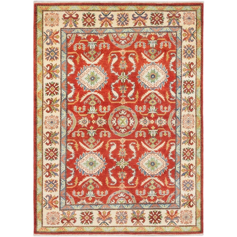 ecarpetgallery Finest Gazni Brown Wool Rug - 4' x 6'