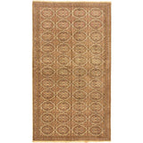 Hand-knotted Antique Anatolian Cream Wool Rug - 3'5" x 6'2"