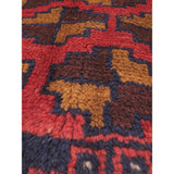 ecarpetgallery Hand-knotted Bahor Brown/ Red Wool Rug (3'7 x 6'5)