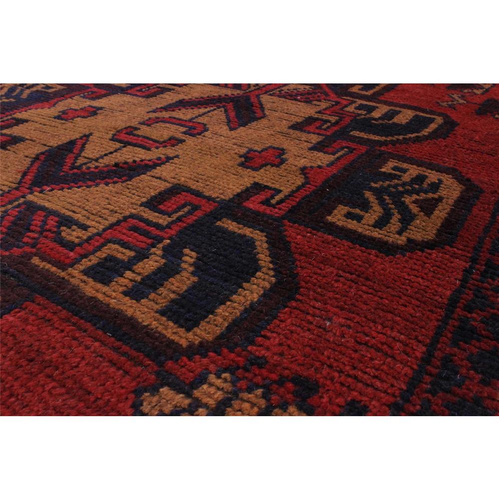 ecarpetgallery Bahor Red Wool Hand-knotted Rug (3'6 x 6'8)