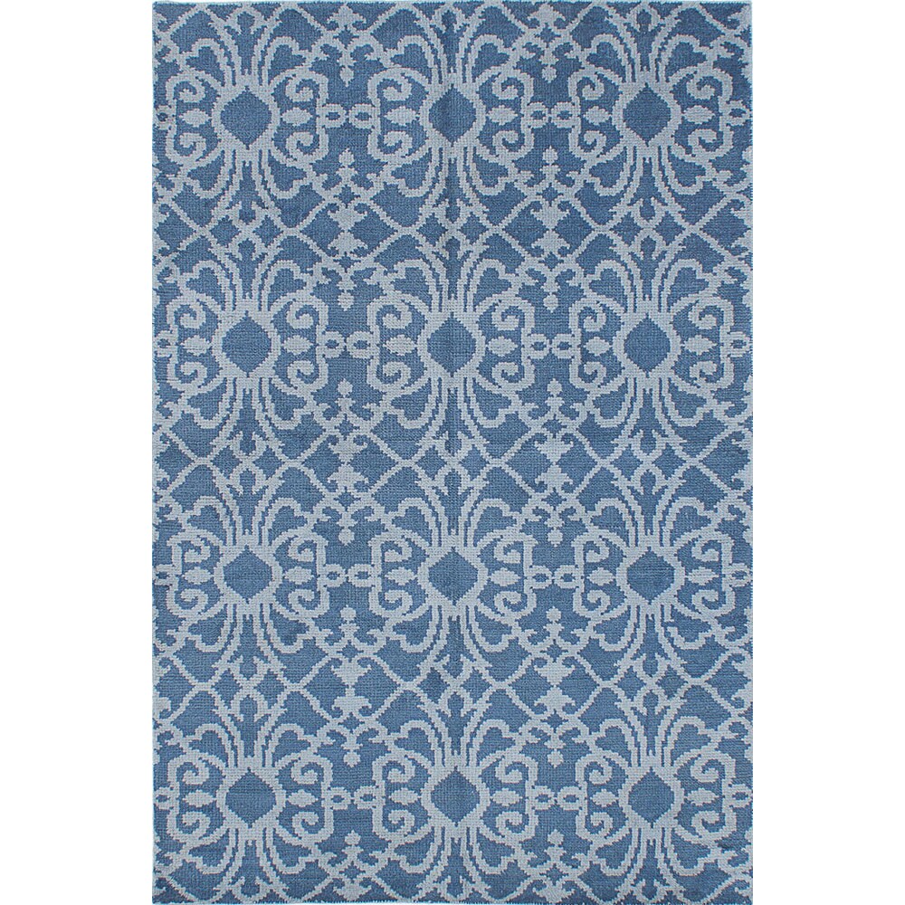 eCarpetGallery Eternity Blue Wool Hand-knotted Rug (5'0 x 7'9)