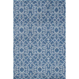 eCarpetGallery Eternity Blue Wool Hand-knotted Rug (5'0 x 7'9)