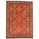 Ecarpetgallery Hand-knotted Finest Kargahi Brown Wool Rug (6'9 x 9'5)