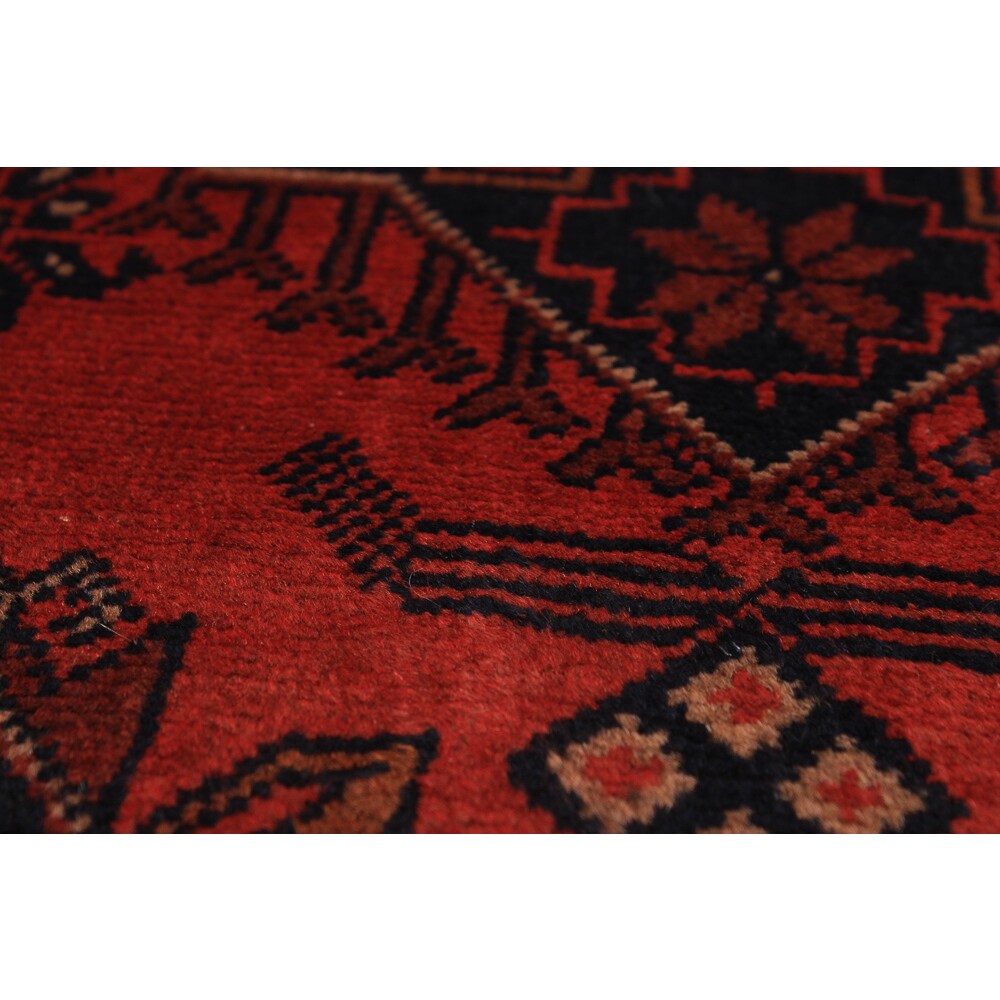 eCarpetGallery Finest Khal Mohammadi Red Wool Hand-knotted Area Rug (2'6 x 10'1)