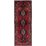 eCarpetGallery Hamadan Red Wool Hand-knotted Rug (3'6x9'4)