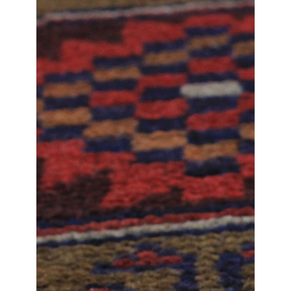 ecarpetgallery Hand-Knotted Kazak Red Wool Rug (3'4 x 6'3)