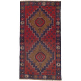ecarpetgallery Hand-Knotted Kazak Red Wool Rug (3'4 x 6'3)