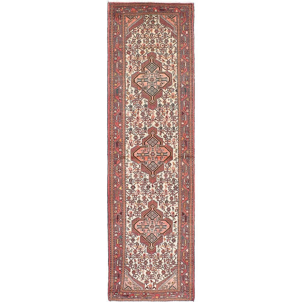 ecarpetgallery Hand-Knotted Koliai Blue, Brown Wool Rug (2'9 x 9'8)