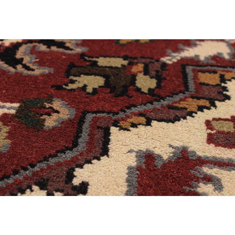 eCarpetGallery Royal Heriz Red Wool Hand-knotted Rug (5'11 x 9'2)