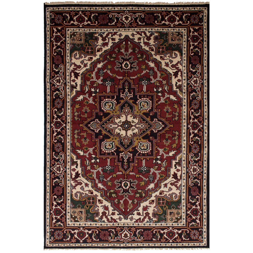 eCarpetGallery Royal Heriz Red Wool Hand-knotted Rug (5'11 x 9'2)