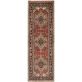 eCarpetGallery Serapi Heritage Black/Brown Wool and Cotton Hand-knotted Oriental Rug (2'7 x 7'11)