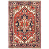 eCarpetGallery Serapi Heritage Brown Wool Hand-knotted Rug (4'0 x 5'10)