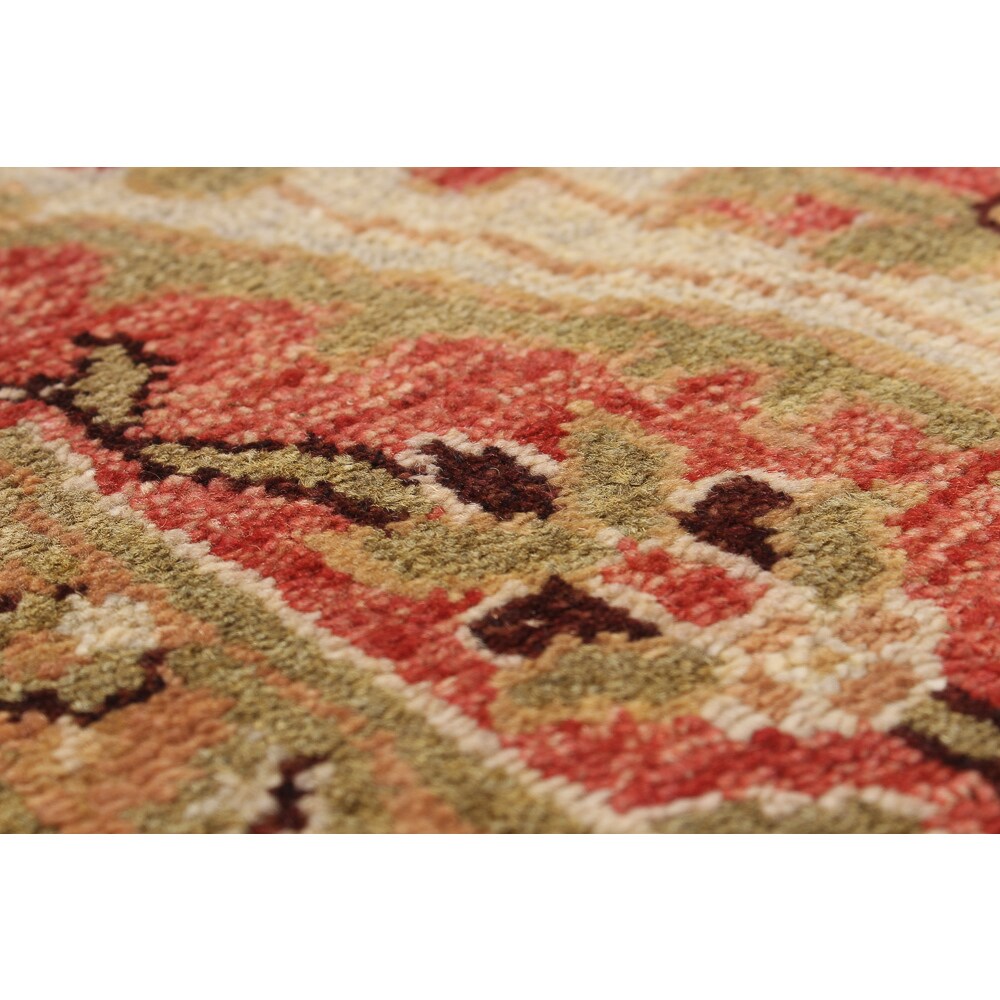 Hand-knotted Serapi Heritage Copper Wool Rug - 6'1" x 9'2"