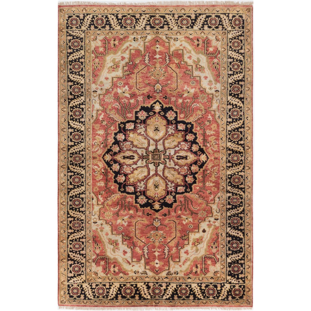 Hand-knotted Serapi Heritage Copper Wool Rug - 6'1" x 9'2"