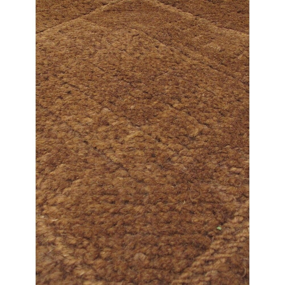 ecarpetgallery Hand Knotted Tajik Caucasian Brown Wool Rug