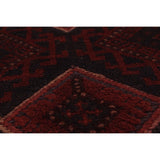 ecarpetgallery Hand-Knotted Tajik Caucasian Red Wool Rug (1'11 x 8'2)