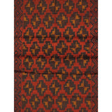 eCarpetGallery Red Wool Hand-knotted Bahor Rug (3'4 x 6'3)