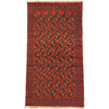 eCarpetGallery Red Wool Hand-knotted Bahor Rug (3'4 x 6'3)
