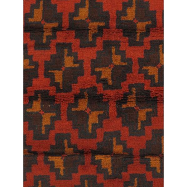 eCarpetGallery Red Wool Hand-knotted Bahor Rug (3'4 x 6'3)