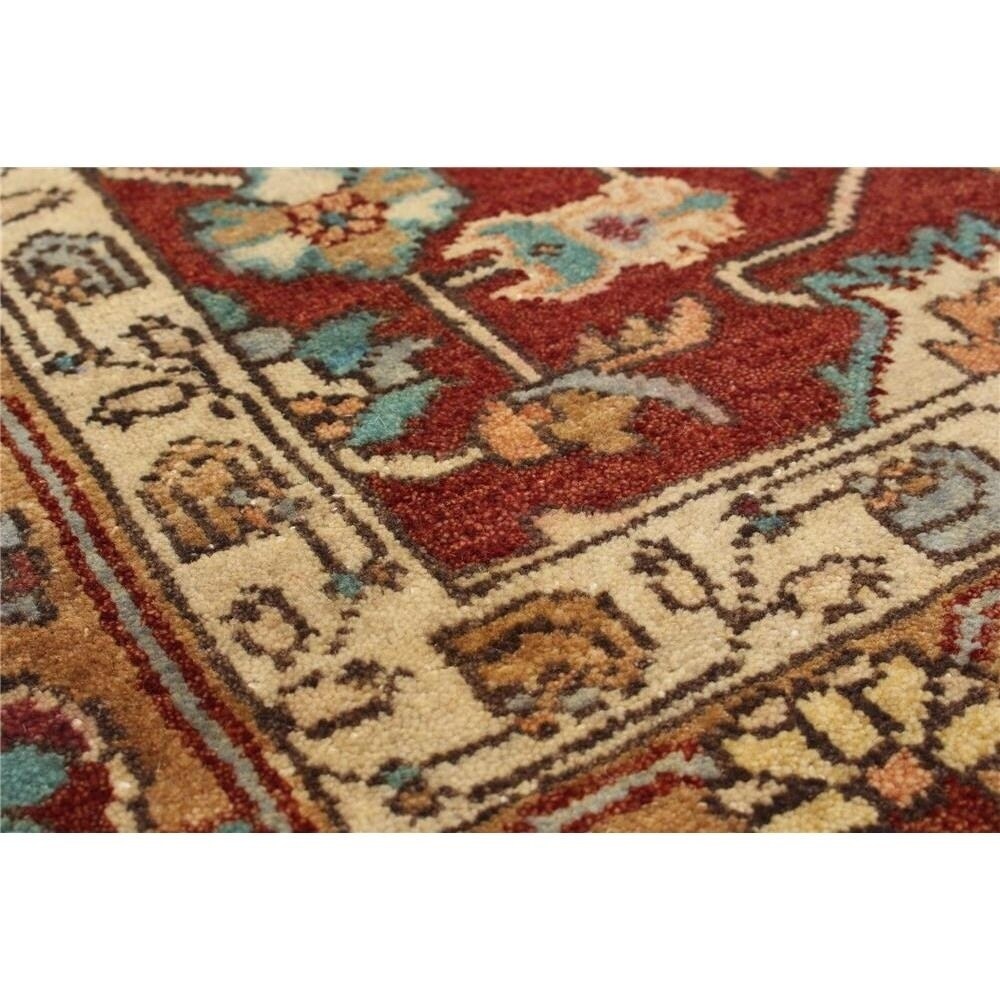ecarpetgallery Hand-knotted Serapi Heritage Orange Wool Rug (5'6 x 8'7)