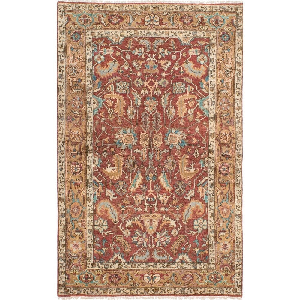 ecarpetgallery Hand-knotted Serapi Heritage Orange Wool Rug (5'6 x 8'7)