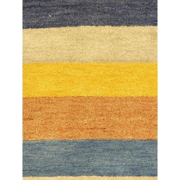 ecarpetgallery Indian Gabbeh Beige Wool Rug