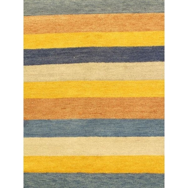 ecarpetgallery Indian Gabbeh Beige Wool Rug