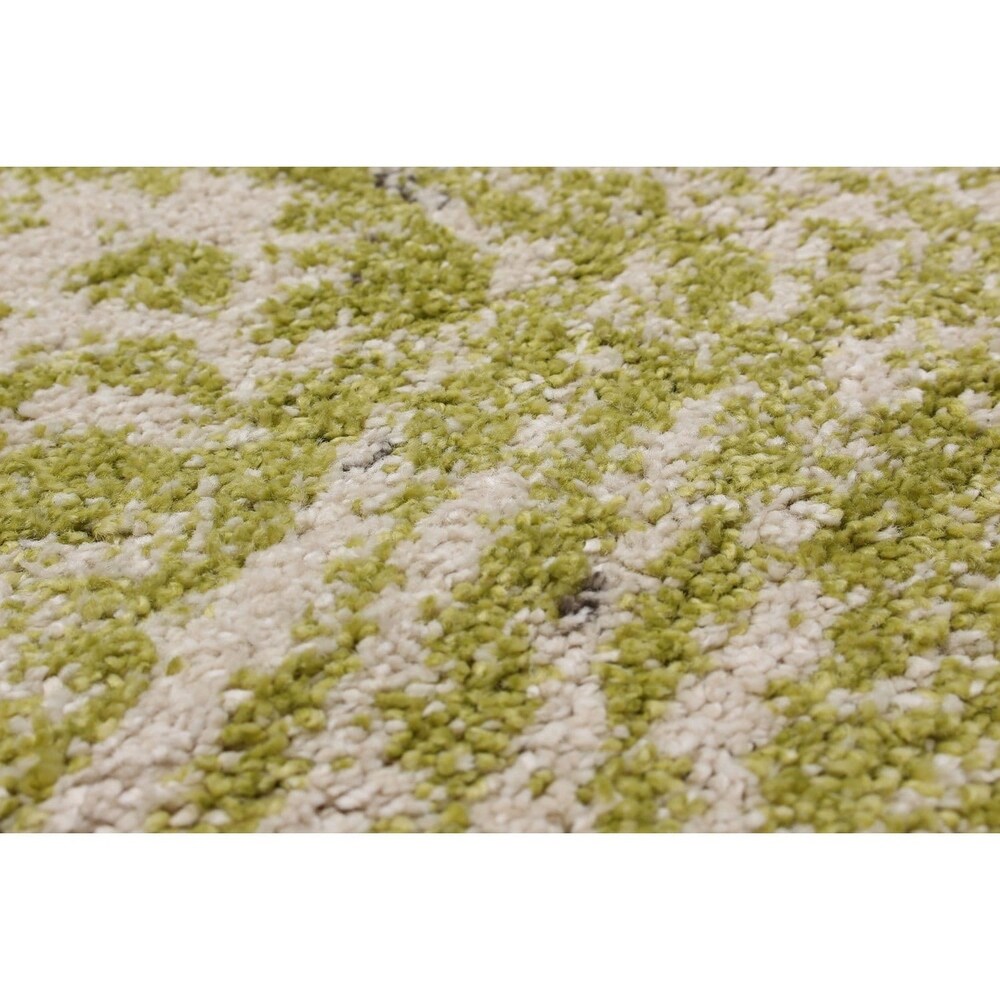 ecarpetgallery La Morocco Green Area Rug Shag