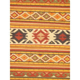 ecarpetgallery Orange Wool Handwoven Izmir Kilim Rug
