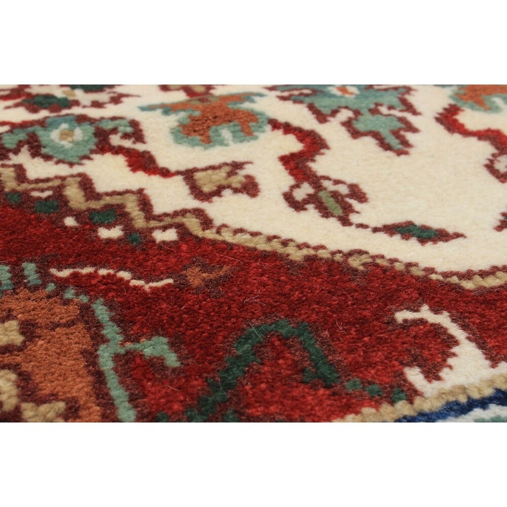 ecarpetgallery Serapi Heritage Ivory, Red Wool Rug