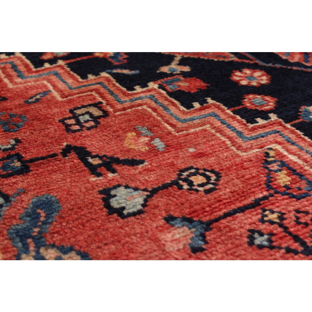 ecarpetgallery Touserkan Blue, Brown Wool Rug