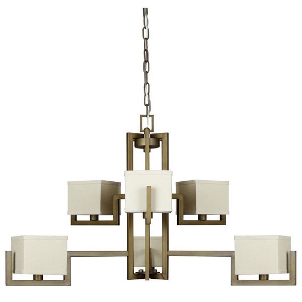 Burnished Brass Akimbo Chandelier