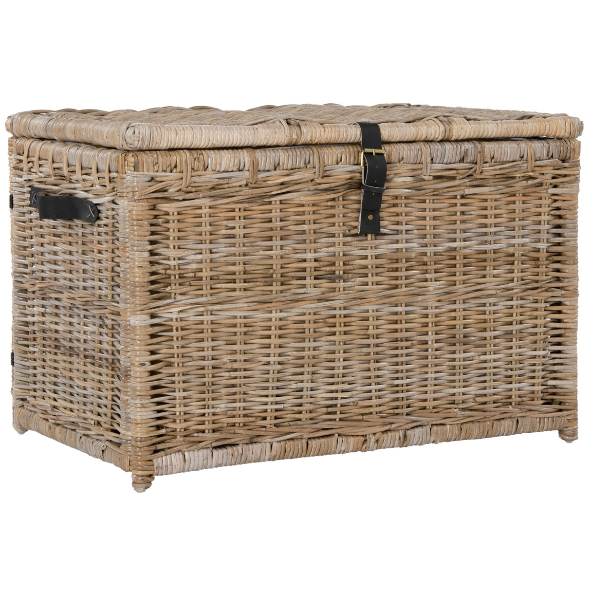happimess Michael 35" Wicker Storage Trunk, Natural