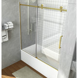 i-Homare 55 - 59 in.W x 60 in.H Sliding Frameless Tub Door Shower Door