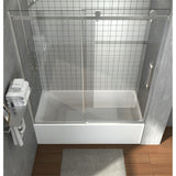 i-Homare 55 - 59 in.W x 60 in.H Sliding Frameless Tub Door Shower Door