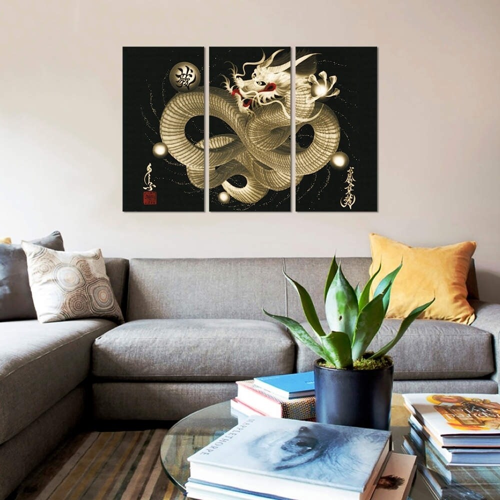 iCanvas "Impending Sky Dragon" by One-Stroke Dragon