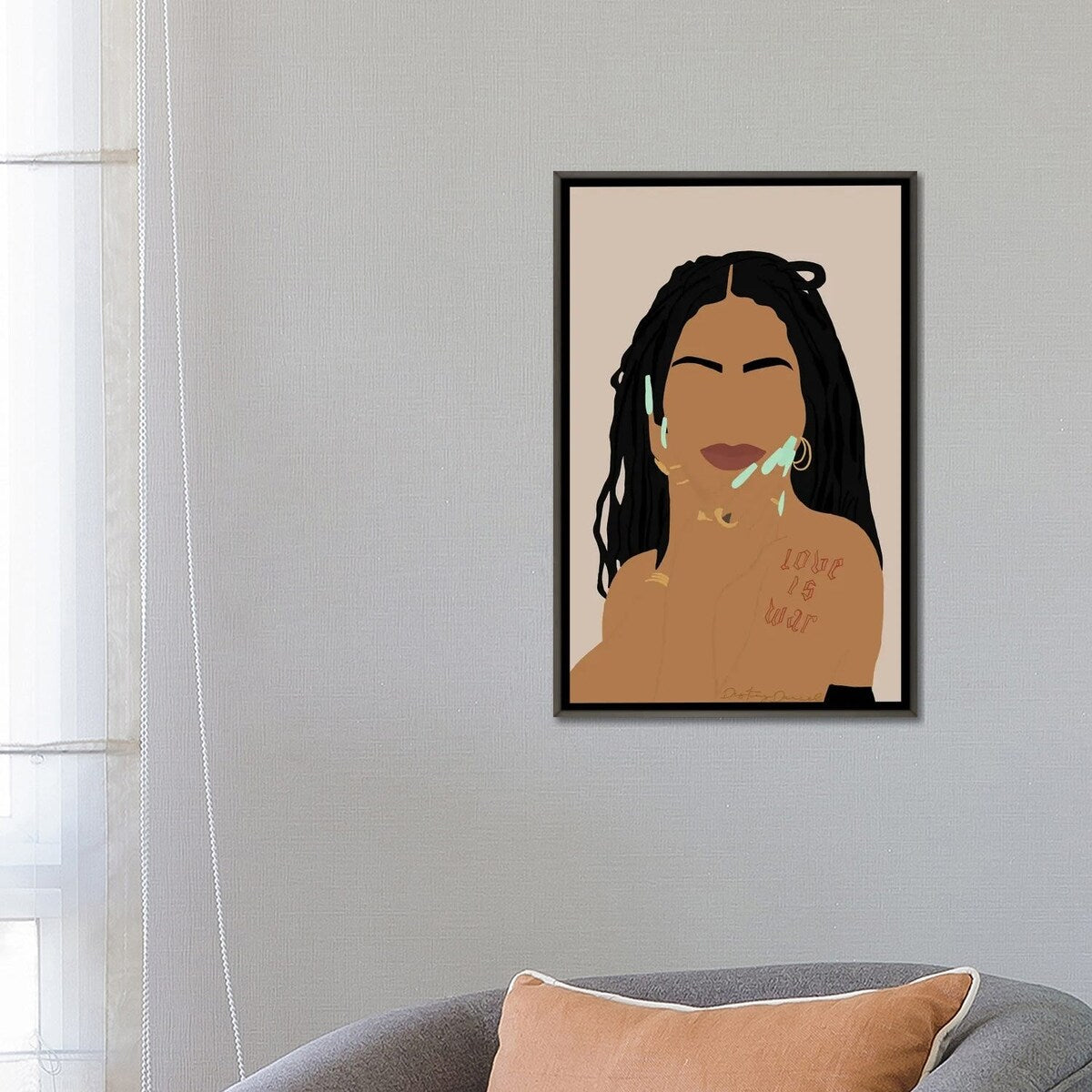 iCanvas "1OK" by Destiny Darcel Framed