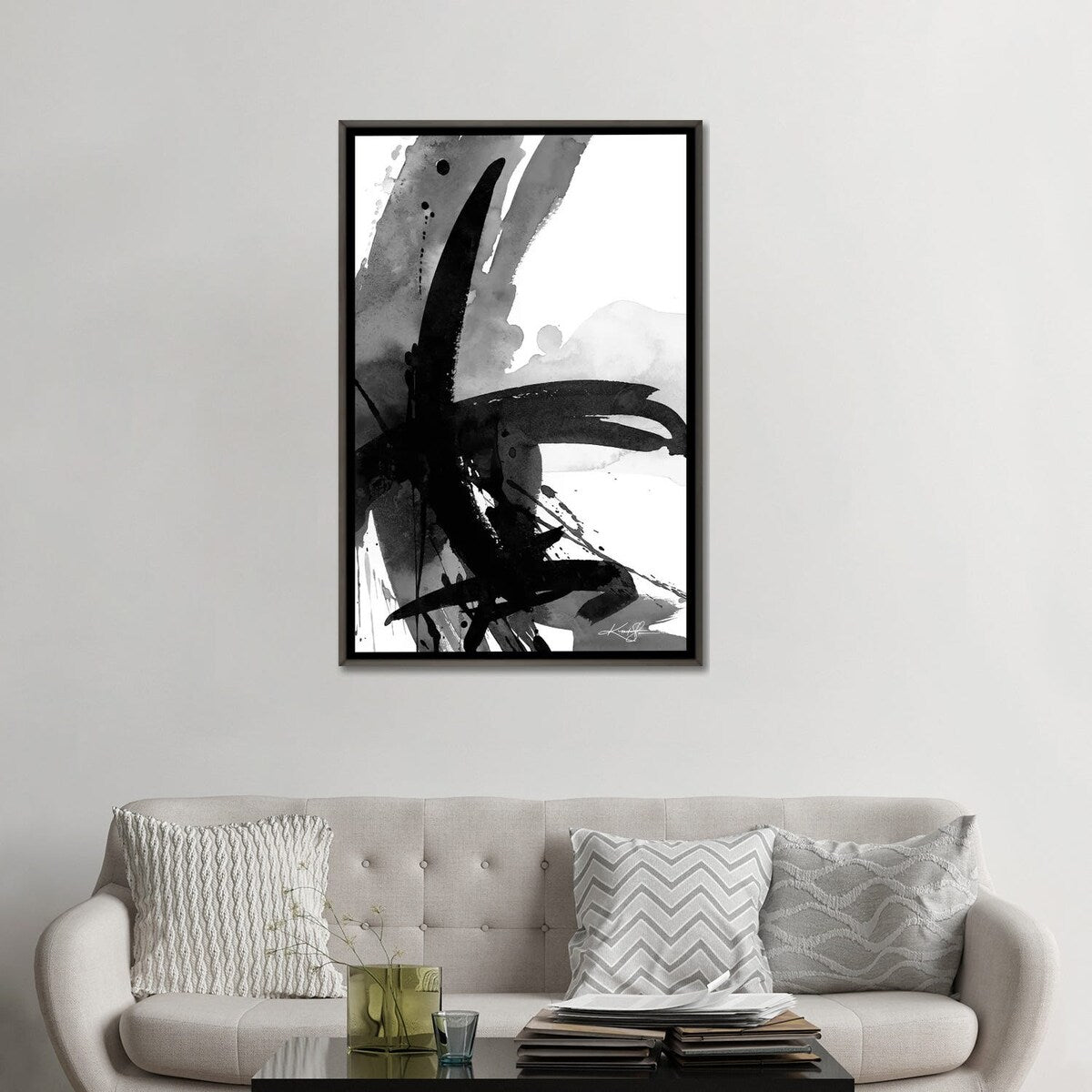 iCanvas "Abstract Emotions XVII-II" by Kathy Morton Stanion Framed