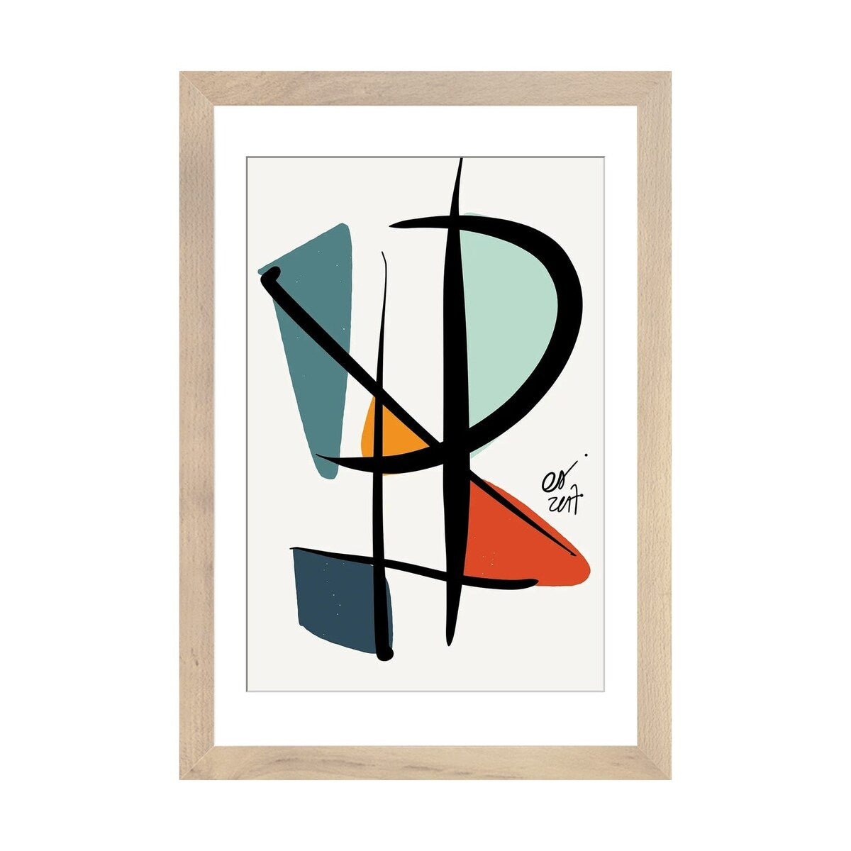 iCanvas "Abstract Minimal Lyrical Art" by Emmanuel Signorino