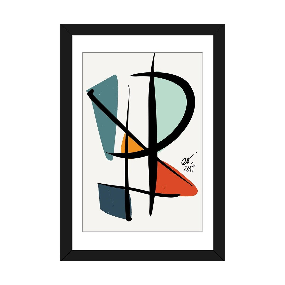 iCanvas "Abstract Minimal Lyrical Art" by Emmanuel Signorino