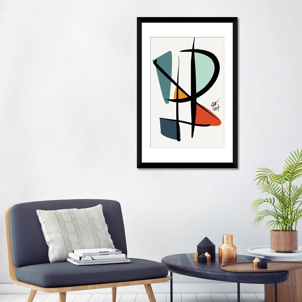 iCanvas "Abstract Minimal Lyrical Art" by Emmanuel Signorino