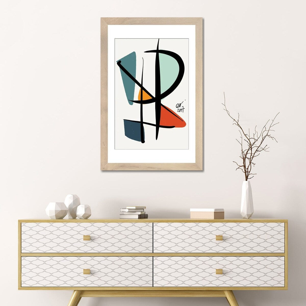 iCanvas "Abstract Minimal Lyrical Art" by Emmanuel Signorino