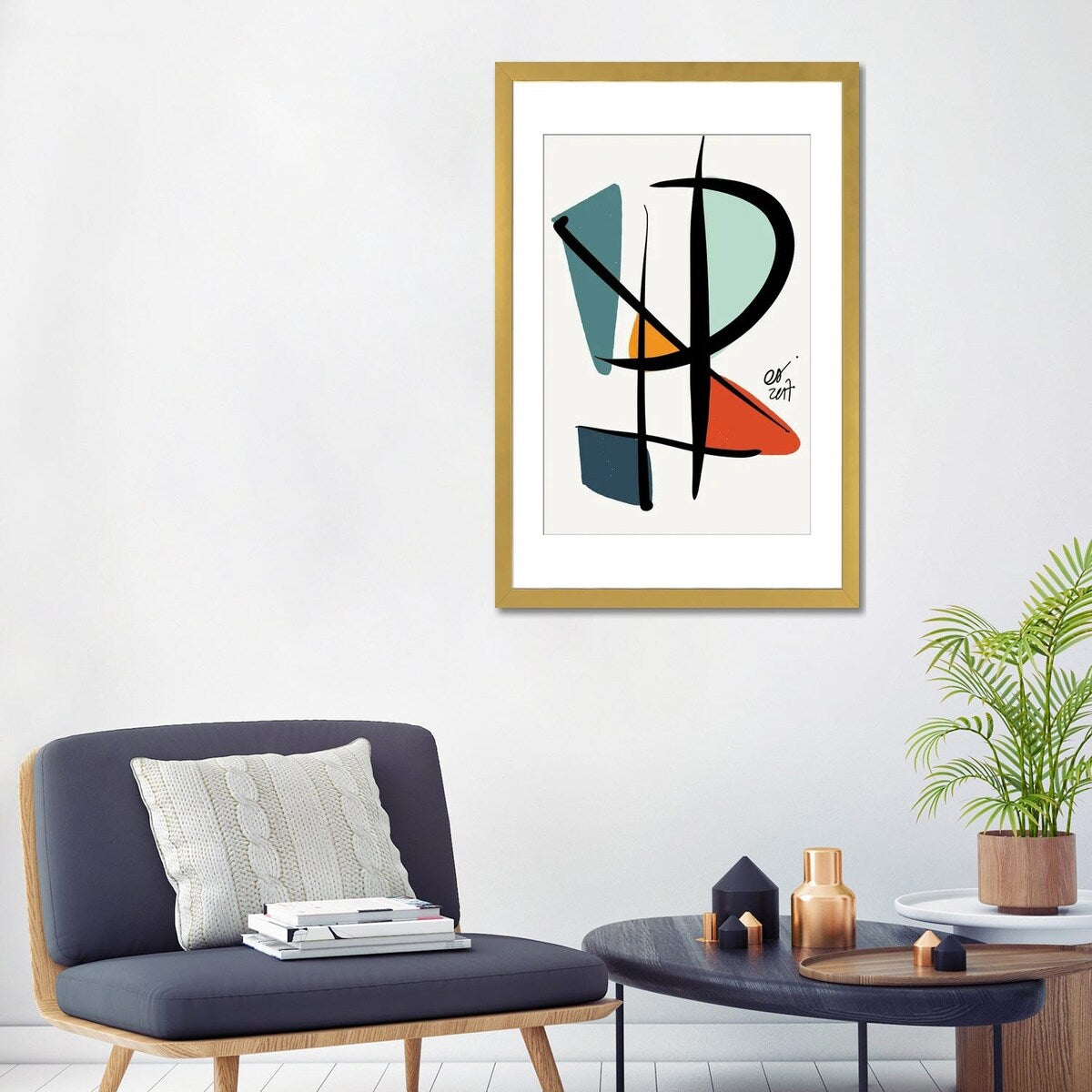 iCanvas "Abstract Minimal Lyrical Art" by Emmanuel Signorino