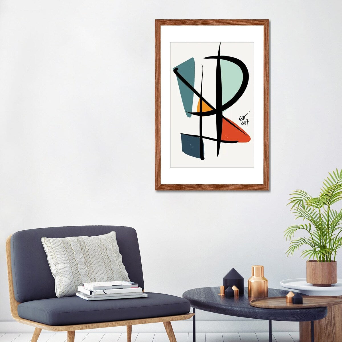iCanvas "Abstract Minimal Lyrical Art" by Emmanuel Signorino