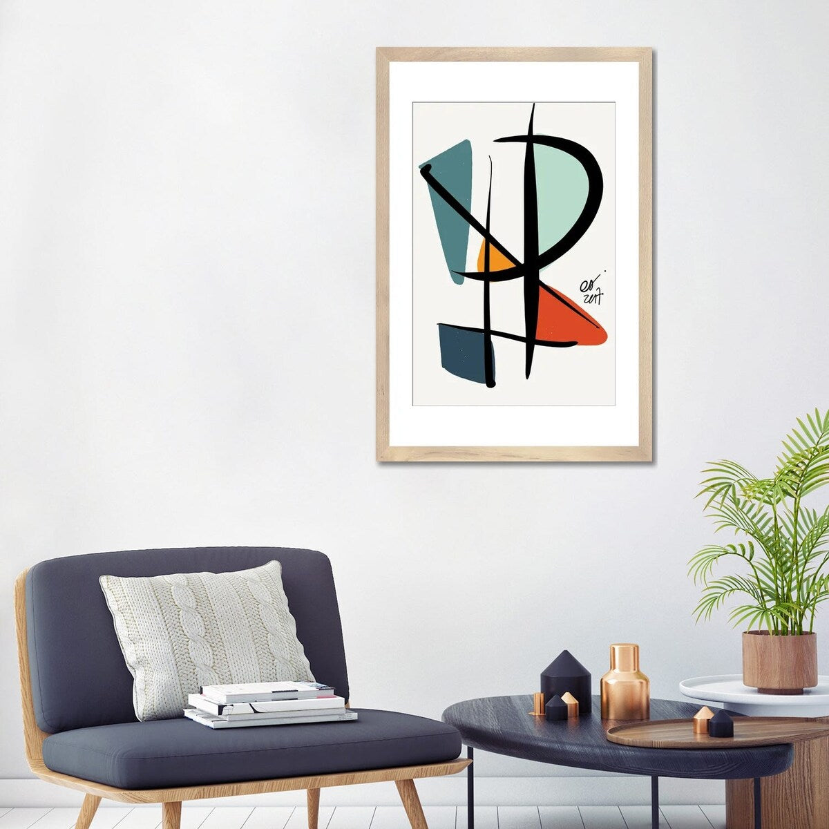 iCanvas "Abstract Minimal Lyrical Art" by Emmanuel Signorino