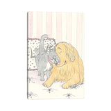 iCanvas "Adorable Dog And Cat Smoochies With Golden Retriever" by Shell Sherree Canvas Print