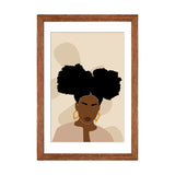 iCanvas "Afro Girl Abstract Art" by Tysee Ciage