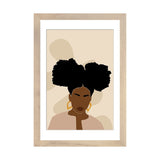 iCanvas "Afro Girl Abstract Art" by Tysee Ciage