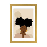 iCanvas "Afro Girl Abstract Art" by Tysee Ciage
